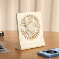 Portable USB Rechargeable Desk Fan with Wall Mount for Home, Office, and Outdoor Use