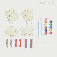 DIY Wooden Birdhouse Wind Chime Kit for Kids, Craft Assembly and Painting Decor