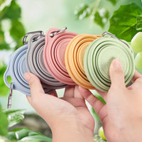 Collapsible Silicone Travel Cup with Hook, Portable for Outdoor Camping