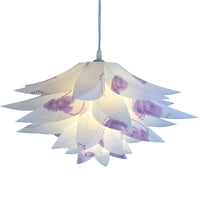 6-Layer Lotus Lampshade for Living Room Pendant and Table Lamps, DIY PP Plastic