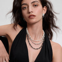 HEFANG Bubble Nebula Necklace for Women, Lightweight Luxury Clavicle Chain