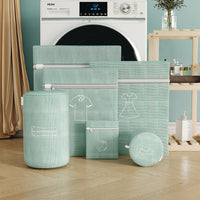 Embroidered Thick Double-Layer Laundry Bag for Delicates