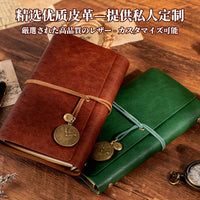 A6 Leather Binder Journal with Strap Closure, Vintage Style Notebook for Students and Office