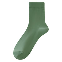 Suxinaimin Women's Loose Mid-Calf Cotton Socks for Spring/Summer
