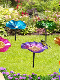 Outdoor Bird Feeder with Bee Drinking Tray for Garden & Yard Decoration