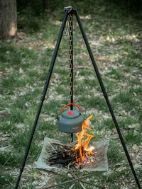 Outdoor Camping Tripod Grill Stand Portable Folding Fire Pit for Cooking and BBQ