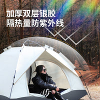 Automatic Pop-Up Camping Tent for 1-4 People, UV Protection, Rainproof, Insect-Proof, Quick Setup Outdoor Shelter