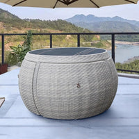 Outdoor Patio Furniture Set, Wicker Rattan Conversation Set for Garden, Balcony, Backyard, Porch, Weather Resistant