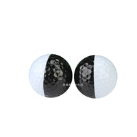 Golf Dual-Color Black & White Practice Balls with Alignment Line, Two-Layer Training Balls
