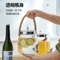 Large-Capacity Beverage Dispenser with Spigot for Water, Lemon Tea, Juice and Soda