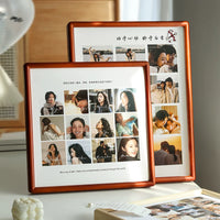 Rounded Corner Solid Wood Photo Frame for DIY Art Display