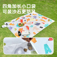 Portable Outdoor Picnic Blanket, Ultralight Waterproof Beach Mat for Camping and Hiking