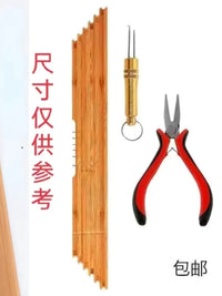 Fishing Line Measuring Board with Hook Distance Ruler and Knot Tying Tool Set