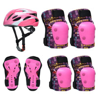 BMXG Professional Skateboard Helmet and Protective Gear Set for Kids and Adults