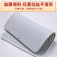 Square Silicone Drying Mat for Kitchen Countertops, Heat Resistant and Non-Slip Dish Drainer Pad