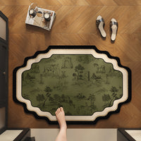 Diatomaceous Earth Bath Mat, Non-Slip Absorbent Quick Dry Shower Floor Mat for Home Bathroom