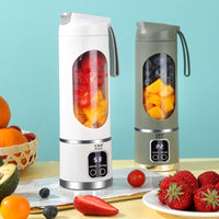 Portable USB Rechargeable Blender with Ice Crushing, 450ml Personal Juicer Cup