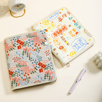A5 Maternity Fabric Zippered Pregnancy Check-up Organizer Folder with Pockets