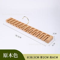 Beechwood Belt Hanger Tie Rack Scarf Organizer for Wardrobe Closet Storage