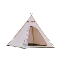 Three Little Donkeys Outdoor Indian Pyramid Tent with Rainproof Tarp for Camping and Glamping