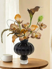 Chinese Retro Lantern Glass Vase for Home Decor and Flower Arrangements