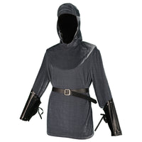 Medieval Knight Tunic Shirt and Cloak Set for Cosplay and Stage Performance