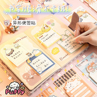 Cute Cartoon Shaped Sticky Notes for Kids, Single Layer Memo Pad for Messages, Journals, and Study