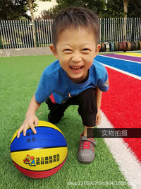 Professional Rubber Basketball for Kids and Students - Sizes 3, 4, 5, 7 for Kindergarten to Elementary School Training