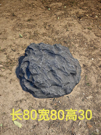 Realistic Manhole Cover Stone Garden Ornament, Weatherproof Outdoor Landscape Decoration