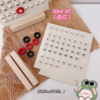 Retro DIY Perpetual Calendar Countdown Desktop Ornament