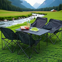 Portable Outdoor Folding Table and Chair Set for Camping and Picnics