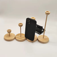 Multifunctional Wooden Display Stand for Crystal Balls, Eggs, and Baseballs
