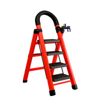 Foldable Aluminum Step Ladder for Home and Office Use, Portable and Lightweight