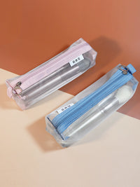 Portable Mesh Cosmetic Brush Bag for Travel, Lipstick, and Eyebrow Pencil Storage