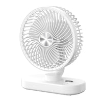 2025 New Portable USB Rechargeable Desk Fan with Digital Display for Office and Dorm