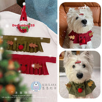 Christmas Reindeer Pet Scarf Collar for Cats and Dogs