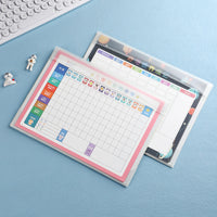 Kids' Cartoon Self-Discipline & Learning Tracker Chart for Habit Formation and Reading Records
