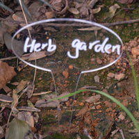 Acrylic Plant Labels Garden Stakes for Potted Plants, Flowers, Fruits, and Vegetables