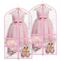 Clear Garment Bag for Dance Costumes with 3 Pockets, 40-inch
