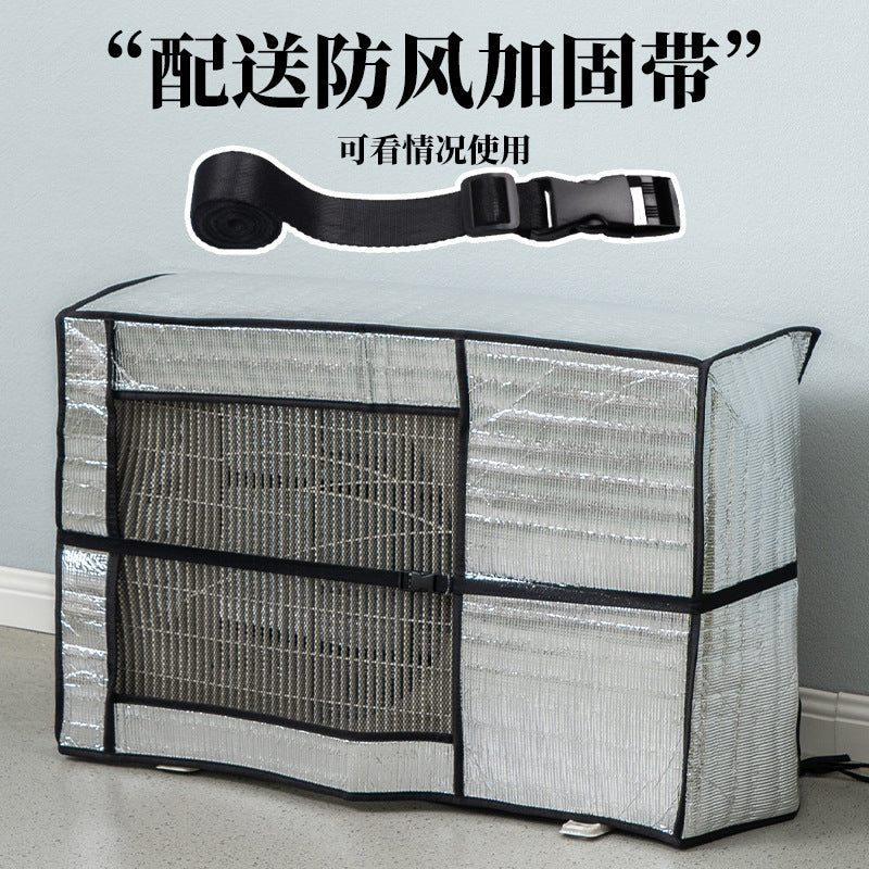 Air Conditioner Outdoor Unit Cover Waterproof Sunscreen Dustproof Heat Insulation Aluminum Foil