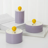 Nordic Ins Style Spherical Jewelry Box with Lid, Multi-layer Ring Earring Small Item Storage Organizer