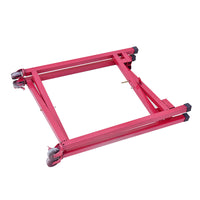 Adjustable Metal Drum Stand with Universal Wheels for Tanggu War Drum and Gong, Foldable and Portable