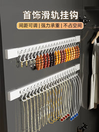 Jewelry Display Rack with Hooks/Clips for Necklaces, Keychains, Hair Ties, and Small Ornaments
