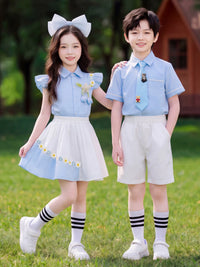 Kids' British Style School Uniform for Performances, Recitals, and Graduation Photos