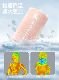CHARS Sweat-Absorbent Cooling Wristband for Sports, Fitness, Badminton, Running