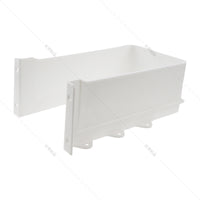 U-Shaped Drain Pipe Cover for Cabinet Drawers - White & Dark Grey