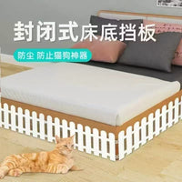 Pet Barrier Fence for Under Bed/Sofa, Plastic Pet Enclosure Guard