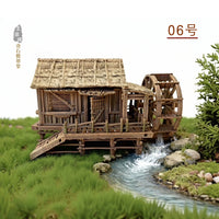 Realistic Chinese Style Miniature Landscape 3D Resin Ancient Building Models for Decor