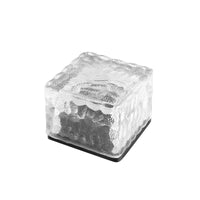 Solar LED Ice Brick Light Outdoor Waterproof Landscape Garden Courtyard Decoration Stair Night Light