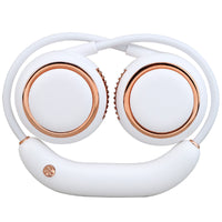 Portable USB Rechargeable Neck Fan with Adjustable Lanyard for Students and Outdoor Activities